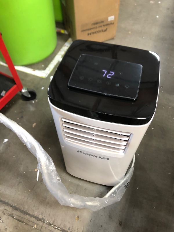 Photo 2 of **MISSING REMOTE**   FIOGOHUMI 10000BTU Portable Air Conditioner with Built-in Dehumidifier Fan Mode for Room up to 250 sq.ft. - Room Air Conditioner with 24Hour Timer & Remote Control Window Mount Kit