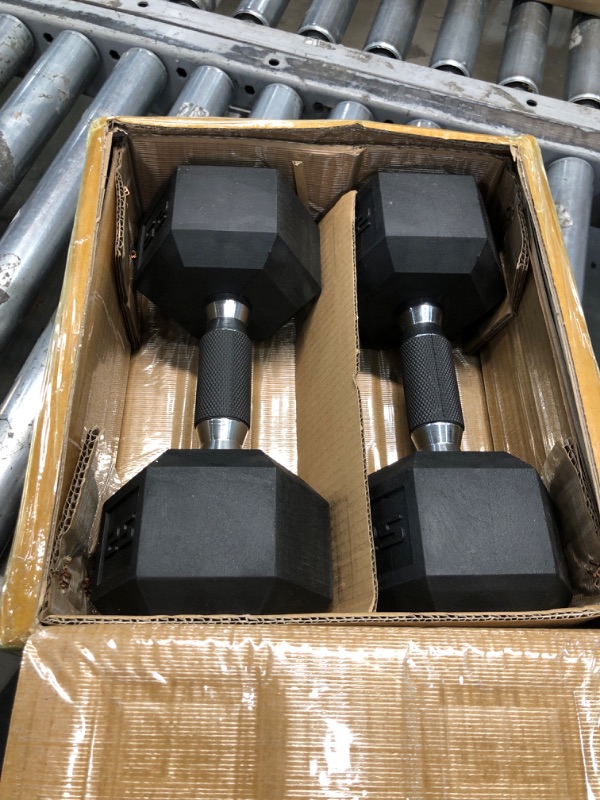 Photo 1 of 2x 25 pound hand weights 