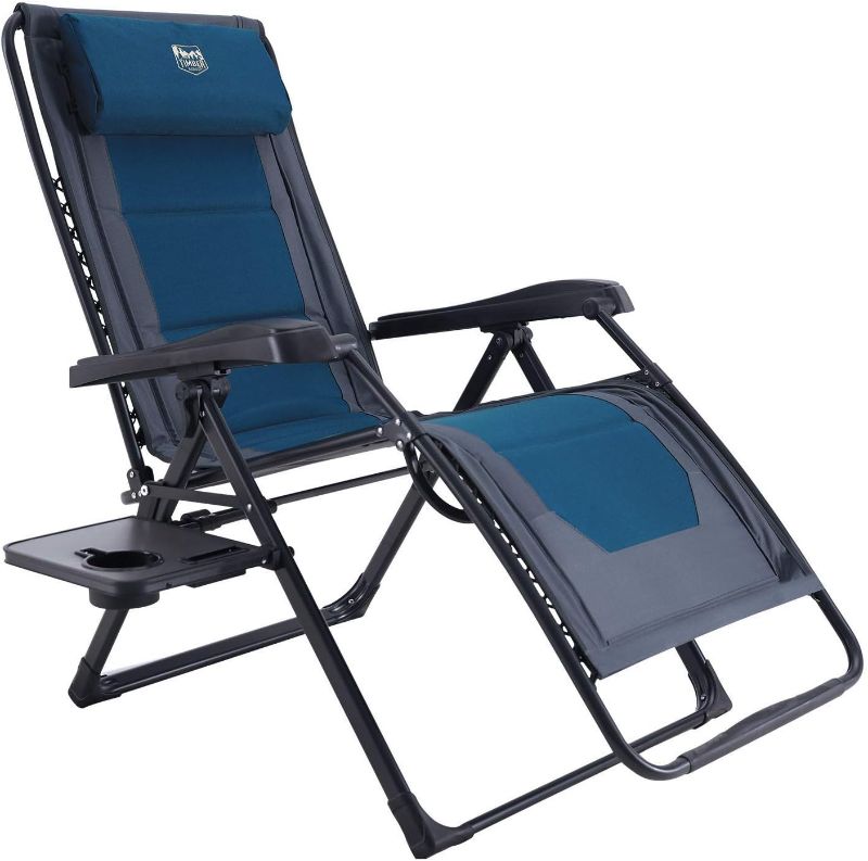 Photo 1 of 
TIMBER RIDGE Zero Gravity Chair Oversized Recliner 350lbs Capacity Patio Lounge Chair Padded Lawn Chair with Headrest XXL for Outdoor, Camping, Patio, Law