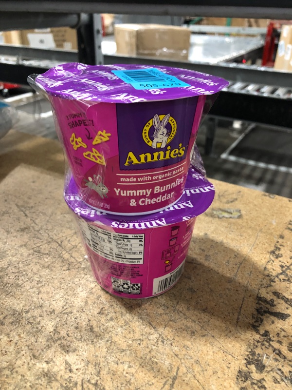 Photo 1 of ** best by NOV 30 2024 ** Annie's Yummy Bunnies & Cheese Microwavable Cup, Single Serving 1.4oz