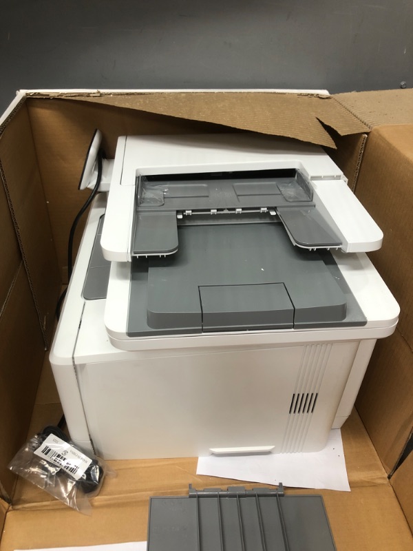 Photo 2 of ***BROKEN PRINTER DOOR, PARTS ONLY ***** HP Color LaserJet Pro M283fdw Wireless All-in-One Laser Printer, Remote Mobile Print, Scan & Copy, Duplex Printing, Works with Alexa (7KW75A), White