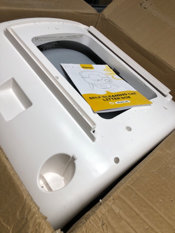 Photo 6 of ***HEAVILY USED AND DIRTY - LIKELY MISSING PARTS - UNABLE TO VERIFY FUNCTIONALITY - SEE PICTURES***
Automatic Cat Litter Box, Self Cleaning Cat Litter Box with APP Control, Large Capacity for Multiple Cats Odor Removal with Safety Protection, 2 Rolls Line