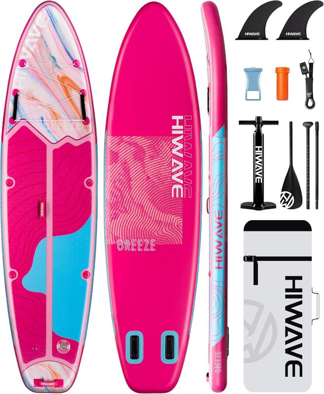 Photo 1 of (READ FULL POST) Inflatable Stand Up Paddle Board 11’*34”*6” Sup Board, 350lbs Capicity Adult&Youth Paddle Board, Pet Friendly for Ocean&Lake, w/Double Action Hand Pump