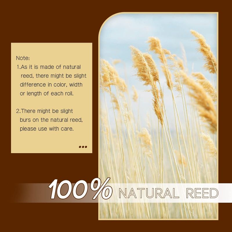 Photo 3 of (READ FULL POST) Natural Reed Fencing,Privacy Fence Bamboo-Like Reed Screen Curtain for Garden,Balcony,Outdoor,Backyard Patio Decors Fence Rolls-4FT X 16.4FT