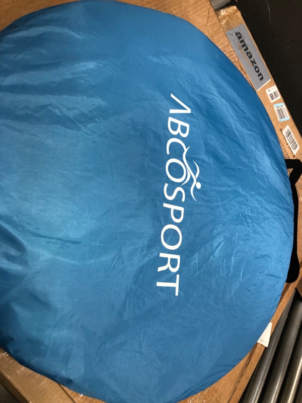 Photo 1 of Abco 2-Person Pop Up Tent - Portable Cabana with 2 Doors, Water-Resistant and UV Protection, Carrying Bag - Sky Blue