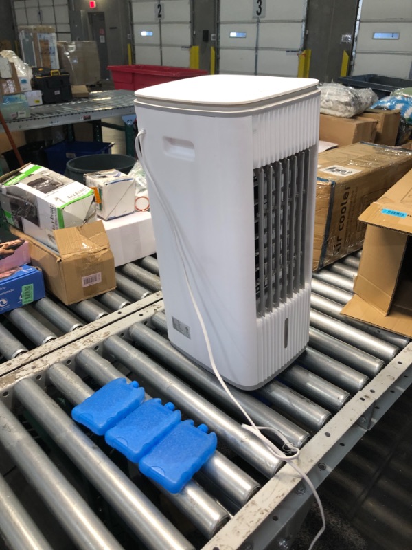 Photo 3 of ***USED - DIRTY - POWERS ON - UNABLE TO TEST FURTHER - SEE PICTURES***
Evaporative Air Cooler, 3-IN-1 Windowless Portable Air Conditioner with Natural/Cooling/Humidifier & 3-Speed, 70° Oscillation & 7 Timer Remote Control, Swamp Cooler w/4 Ice Packs for H