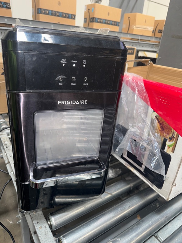 Photo 2 of *MINOR DENTS/SCRATCHES** Frigidaire EFIC237 Countertop Crunchy Chewable Nugget Ice Maker, 44lbs per day, Auto Self Cleaning, Black Stainless
