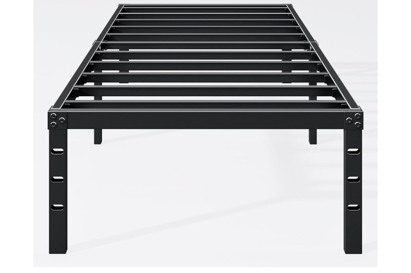 Photo 1 of *MISSING SOME HARDWARE** 14 Inch Twin Bed Frame - Sturdy Platform Bed Frame Metal Bed Frame No Box Spring Needed Heavy Duty Twin Size Bed Frame Easy Assembly Strong Bearing Capacity, Under Bed Storage