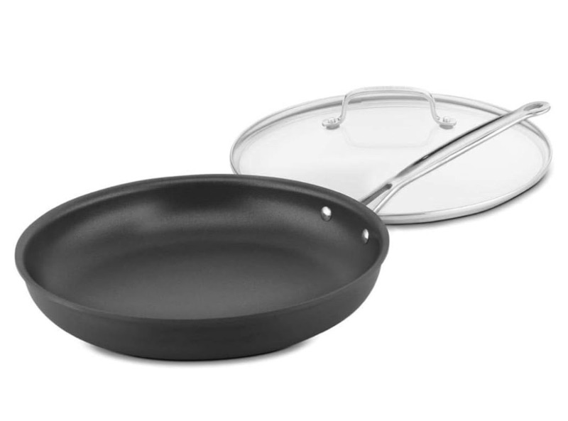 Photo 1 of *MISSING LID*Cuisinart Skillet - 12-inch Non Stick Frying Pan - Anodized Skillet Heats Quickly and Evenly - Harder than stainless steel, 622-30GP1