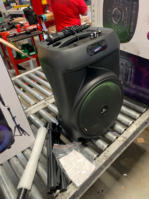 Photo 1 of Max Power Rumble 12" Woofer Bluetooth Trolley Speaker with Stand
