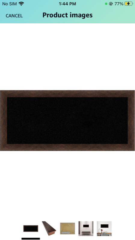 Photo 1 of Amanti Art Black Cork Board for Wall (33 x 15) Bulletin Board with Warm Walnut Narrow Brown Wood Frame, Medium Cork Board for Office, Casual Corkboard for Wall, Pin Board from WI, USA