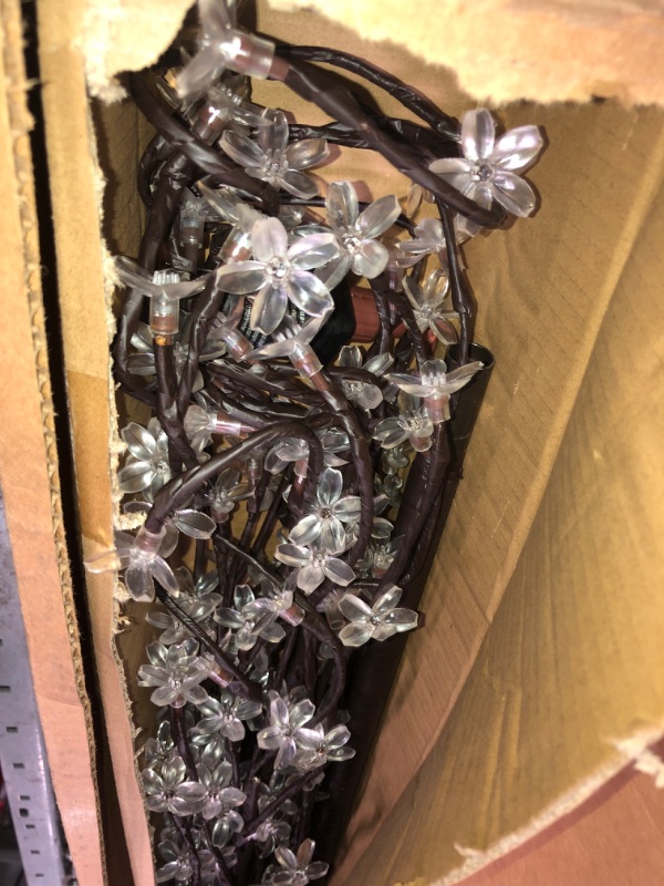 Photo 1 of ***USED - MISSING STAND - UNABLE TO TEST***
LIGHTSHARE 6.5FT 208 LED Cherry Blossom Tree, Lighted Artificial Tree for Decoration Inside and Outside, Home Patio Wedding Festival Christmas Decor Warm White 6.5FT