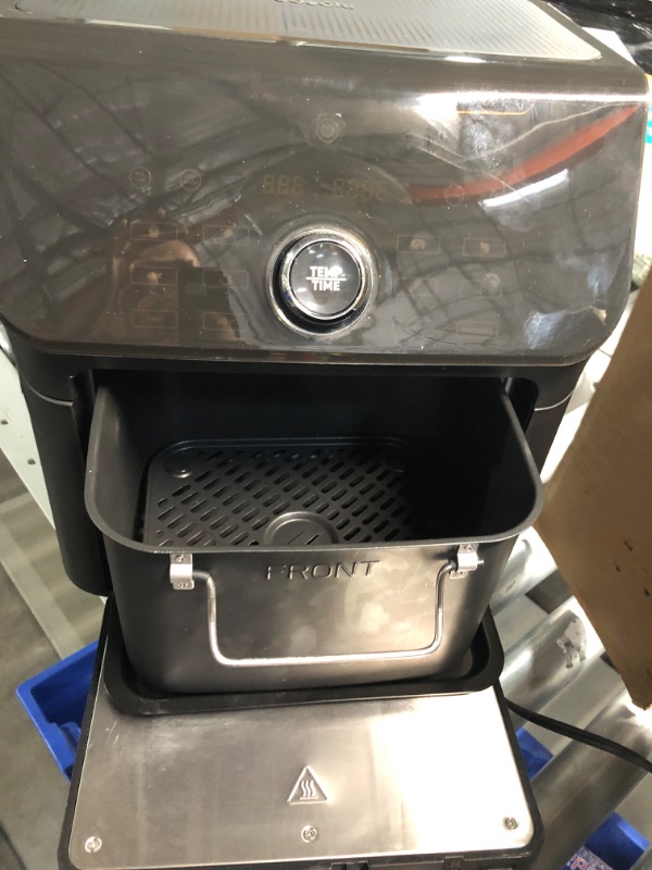 Photo 1 of **USED FOR PARTS ONLY NON-REFUNDABLE**COSORI Air Fryer Toaster Oven Combo, 10 Qt Family Size, 14-in-1 Functions with Dehydrate, Roast, Smart Control Through Phone & Voice, 1000+ In-APP Recipes & 6 Dishwasher -Safe Accessories, Black