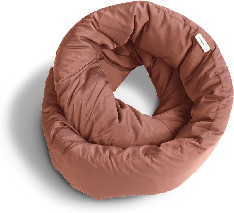 Photo 1 of ***USED - DIRTY - NO PACKAGING***
Huzi Infinity Pillow - Travel Neck Pillow - Versatile Soft 360 Support Scarf - Machine Washable - Home Travel Flight Road Trips (Terracotta)