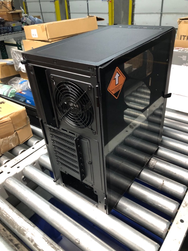 Photo 6 of ***USED - LIKELY MISSING PARTS - UNABLE TO VERIFY FUNCTIONALITY***
DARKROCK EC2 Black ATX Mid Tower PC Case, Type-C Ready, Supports 40 Graphics Cards, Tempered Glass Side Panel, Supports up to 8 x 120mm Cooling Fans & 1 x 360mm Radiator, 1 x Pre-Installed