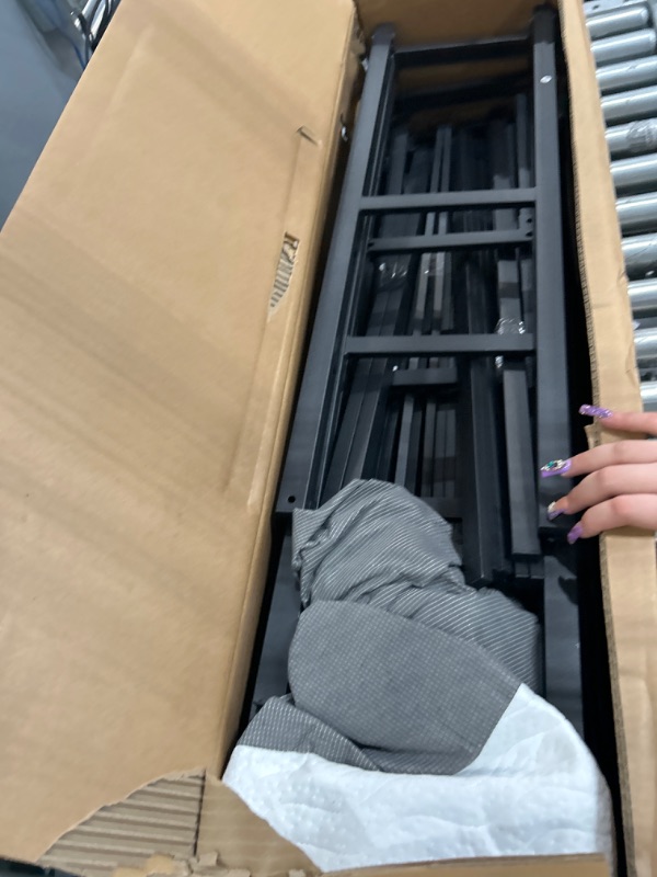 Photo 1 of **MISSING DIRECTIONS AND HARDWARE**
Best Price Mattress Queen Box Spring, 9" High Profile with Heavy Duty Steel Slat Mattress Foundation Fits Standard Bed Frame, Queen Size