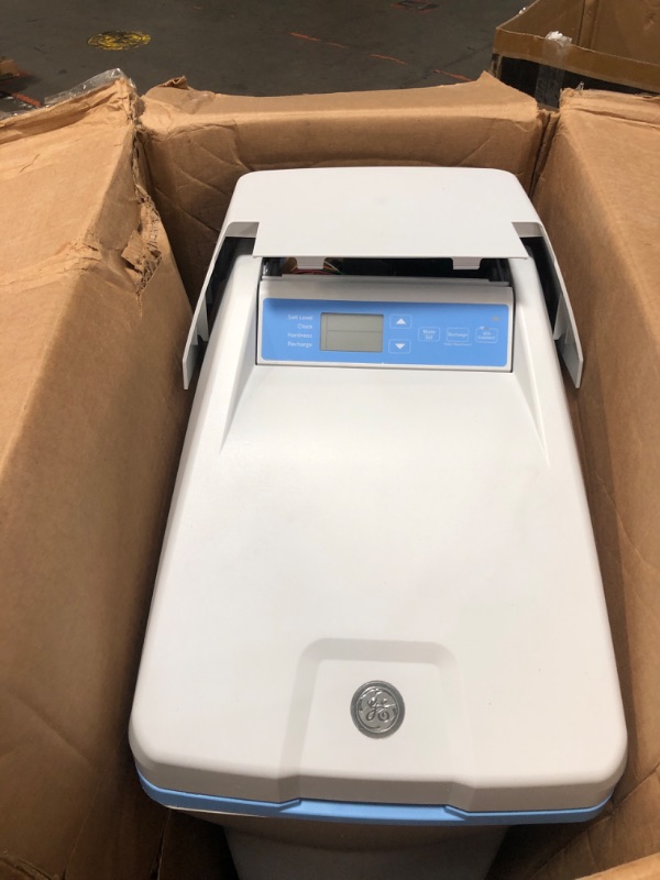 Photo 2 of **SEE NOTES** GE Smart Water Softener System with Leak Detect | 40,000 Grain | Reduce Hard Mineral Levels at Water Source | Wifi Connectivity | Improve Water Quality for Drinking, Laundry, Dishwashing | GXSHC40N 40,000 Grain (Smart Home)