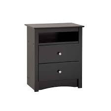 Photo 1 of ***NONREFUNDABLE - THIS SALE FINAL -  PARTS ONLY - SEE COMMENTS***
Sonoma 2-Drawer Black Nightstand Black Laminate Finish