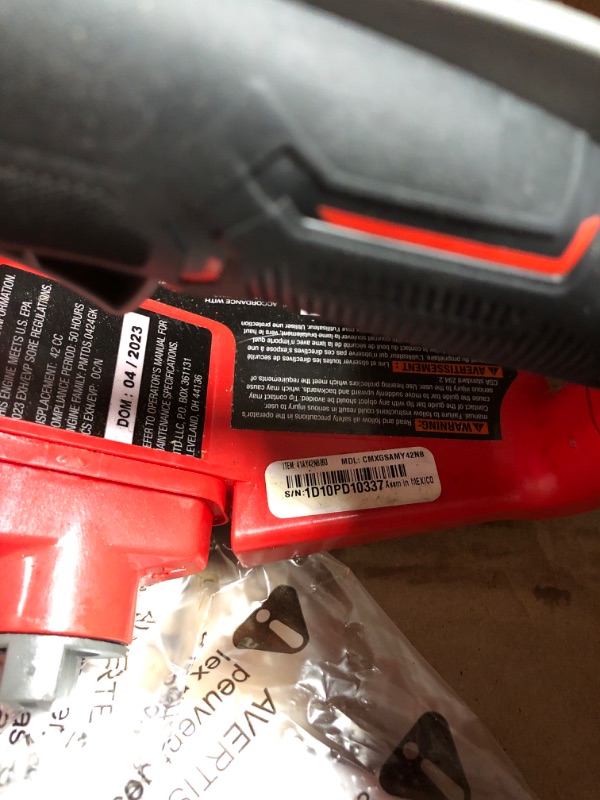 Photo 4 of 18-in. 42 cc 2-Cycle Gas Chainsaw (S1800)