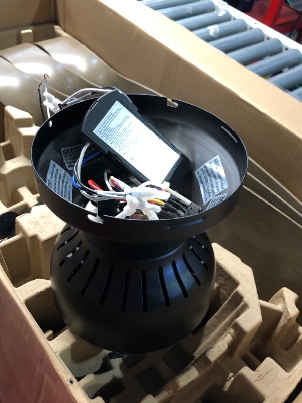 Photo 1 of ***USED - MISSING NUMEROUS PARTS - SEE PICTURES - UNABLE TO VERIFY FUNCTIONALITY***
Hampton Bay Halwin 52 in. Integrated CCT LED Indoor/Outdoor Matte Black Ceiling Fan with Light and Remote Control
