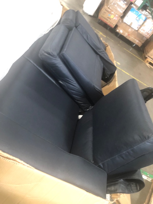 Photo 2 of ***BOX  1  OF A SET **** Manual Reclining Black  Seating Recliner** INCOMPLETE ** 
