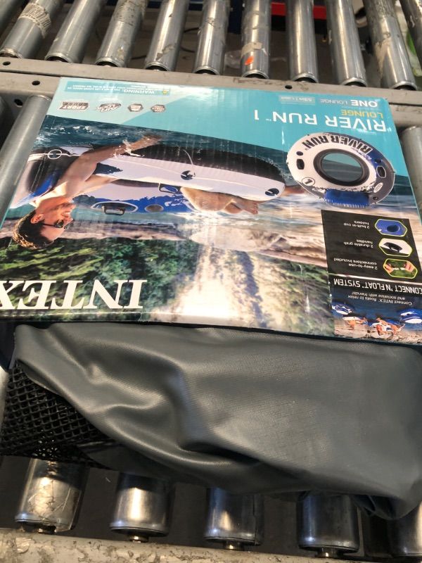 Photo 1 of Intex River Run Blue/White Vinyl Inflatable Floating Tube