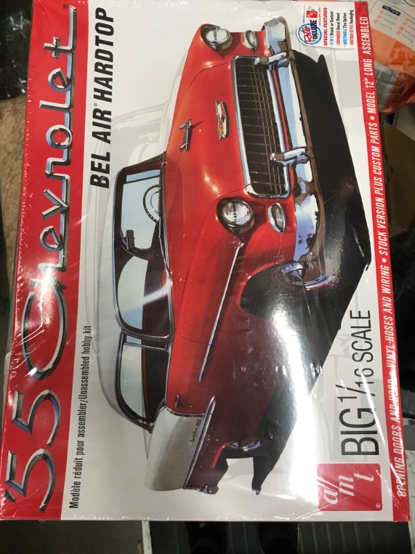 Photo 1 of AMT 1955 Chevy Bel Air Hardtop 1:16 Scale Model Kit