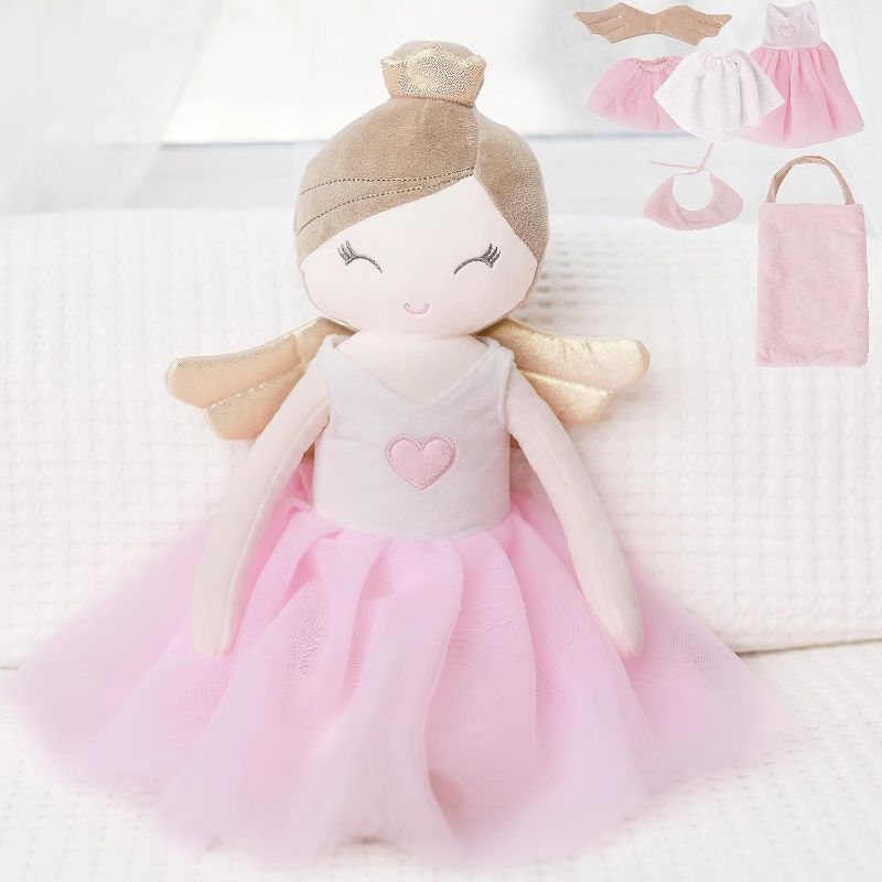 Photo 1 of 
Perfectto Design Ballerina Princess Doll Stuffed Animal for Girls Toy Set - Bag, Tutu, Wings Play for 3 4 5 Year Old Girl Gift for Little Girl, Birthday