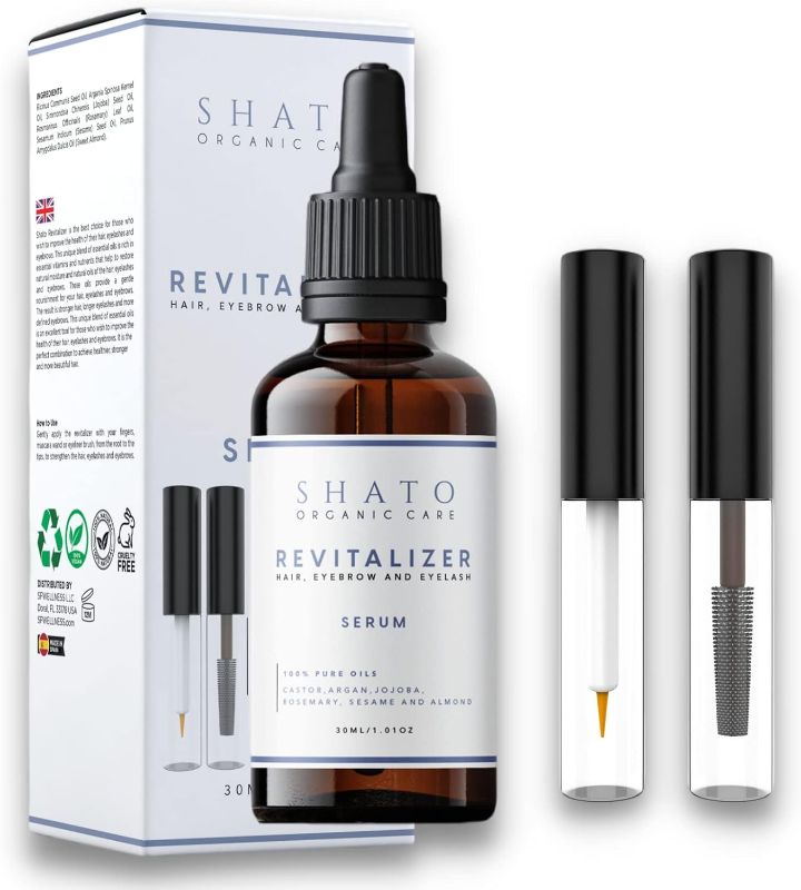 Photo 1 of **NON REFUNDABLE**
Shato - Revitalizing Serum for Hair, Eyelash and Eyebrow. 100% Pure Organic Oils: Castor, Argan, Jojoba, Rosemary, Sesame and Almond. Perfect Combination of Essential Oils Rich in Vitamins and
