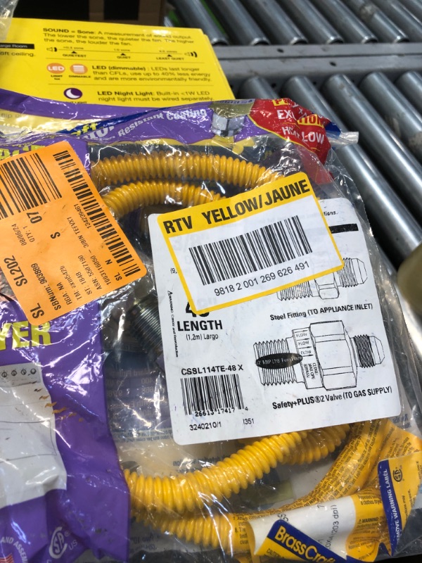 Photo 2 of 1/2 in. MIP x 1/2 in. MIP x 48 in. Gas Connector (3/8 in. O.D.) with Safety+Plus2 Thermal Excess Flow Valve (28,300 BTU)