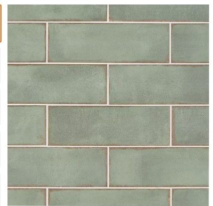 Photo 1 of *** Broken Pieces *** Santa Fe Green 3.93 in. x 11.96 in. Polished Ceramic Wall Tile (10.76 sq. ft./Case)

