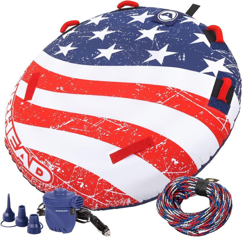 Photo 1 of (READ FULL POST) Sportsstuff Stars & Stripes | Towable Tube for Boating with 1-4 Rider Options