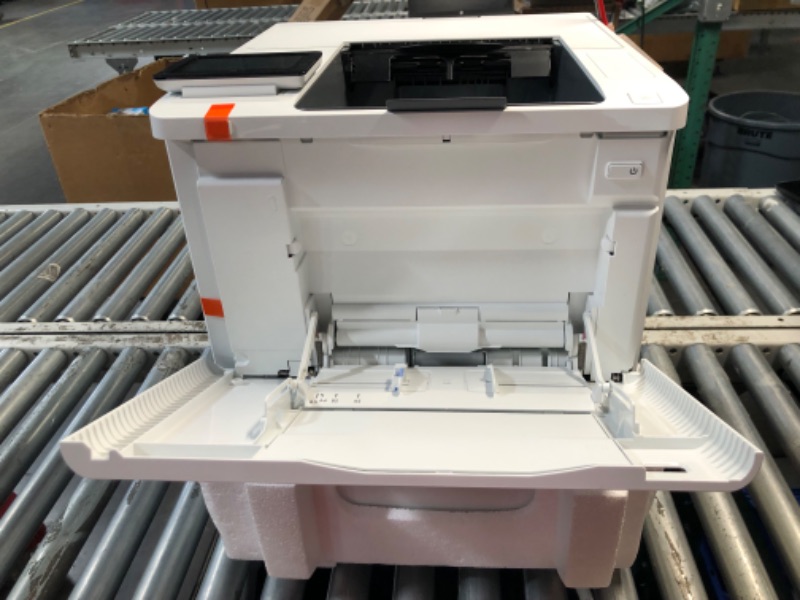 Photo 4 of ***USED - POWERS ON - UNABLE TO TEST FURTHER - LIKELY MISSING PARTS - SEE PICTURES***
HP LaserJet Enterprise M611x Black and White Printer with built-in Ethernet, 2-sided printing & extra paper tray (7PS85A) White