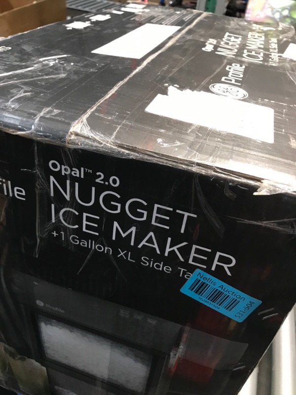 Photo 2 of ***SEE NOTES*** GE Profile Opal 2.0 XL with 1 Gallon Tank, Chewable Crunchable Countertop Nugget Ice Maker, Scoop included, 38 lbs in 24 hours, Pellet Ice Machine with WiFi & Smart Connected, Stainless Steel Opal 2.0 + XL Side Tank Stainless Steel