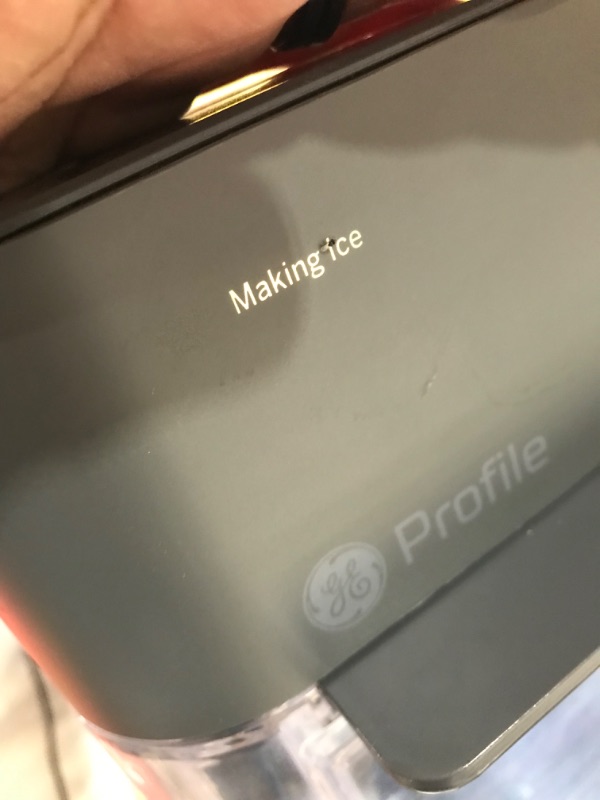 Photo 4 of ***SEE NOTES*** GE Profile Opal 2.0 XL with 1 Gallon Tank, Chewable Crunchable Countertop Nugget Ice Maker, Scoop included, 38 lbs in 24 hours, Pellet Ice Machine with WiFi & Smart Connected, Stainless Steel Opal 2.0 + XL Side Tank Stainless Steel
