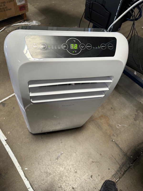 Photo 3 of **SEE NOTES**SereneLife Small Air Conditioner Portable 10,000 BTU with Built-in Dehumidifier + Heat - Portable AC unit for rooms up to 450 sq ft - Remote Control, Window Mount Exhaust Kit
