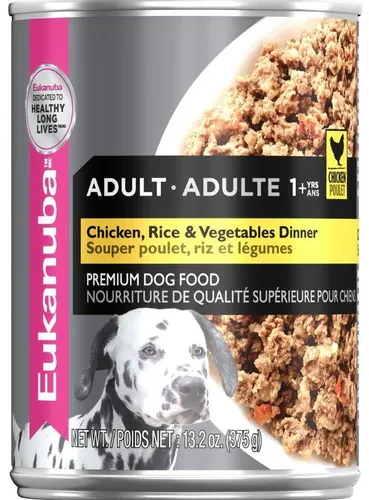 Photo 1 of 
Eukanuba Adult With CHICKEN & Rice Canned Wet Dog Food, 13.2 oz Can (12-Count)