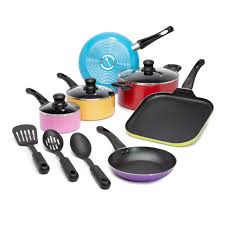 Photo 1 of ***USED - LIKELY MISSING PARTS - UNABLE TO VERIFY FUNCTIONALITY***
Nonstick Ceramic Pots and Pans Set with Silicone Stay Cool Handles, Dishwasher Safe, 12-Piece Cookware Set, 12-Piece Cookware Set MULTICOLOR