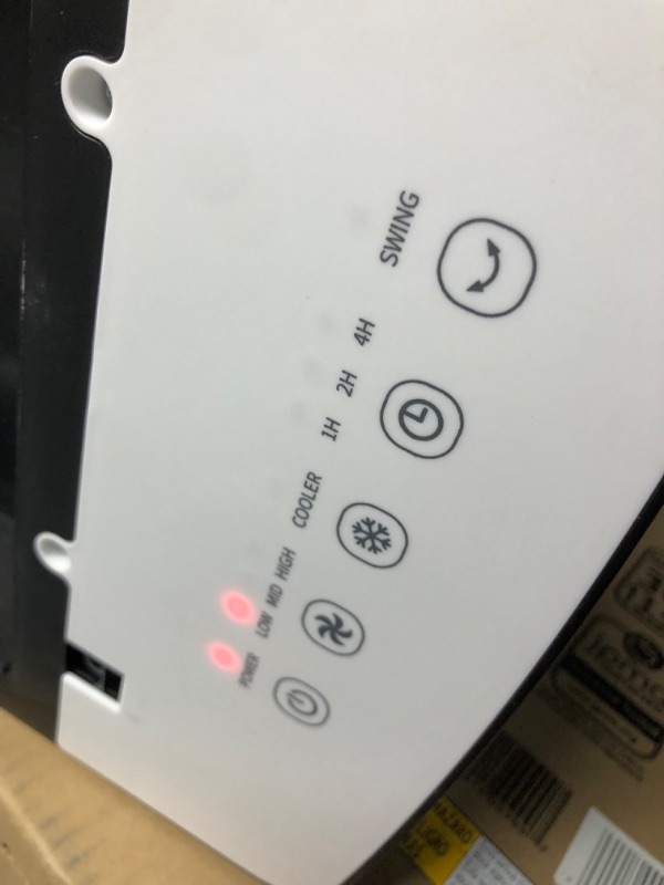 Photo 1 of ***USED - DAMAGED - LID RIPPED OFF - POWERS ON - UNABLE TO TEST FURTHER - SEE PICTURES***
Portable Air Conditioners, 2024 New Quiet Swamp Cooler with 8 Liter Water Tank, Remote Control, 3 Speeds, 70° Oscillation, Fast Cool Air Conditioner Portable for Roo