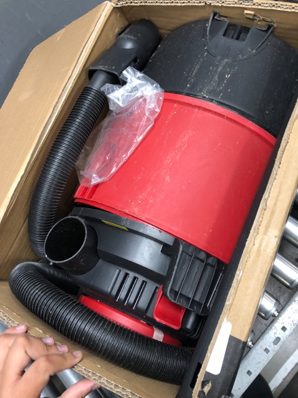 Photo 2 of ****MISSING ACCESSORIES, LITTLE DIRTY **** *Vacmaster VBVB611PF 1101 6 Gallon 5 Peak HP Wet Dry Shop Vacuum 1-1/4 Inch Hose Powerful Suction with Detachable Blower 6 Gallon 5 Peak HP Vacuum