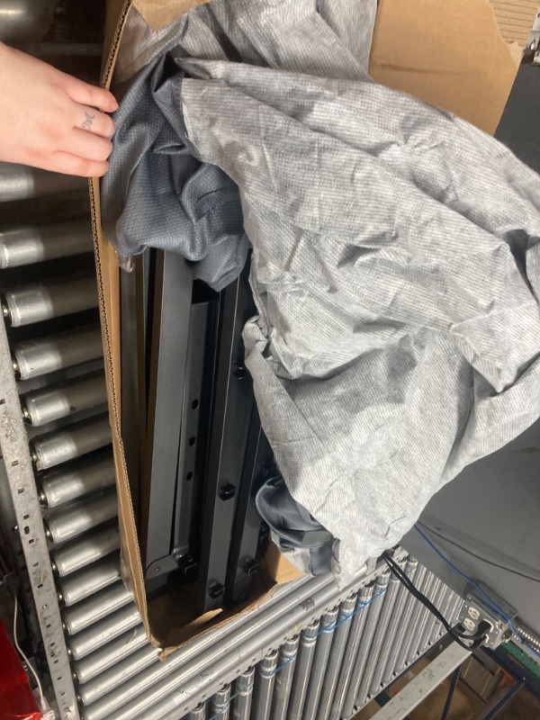 Photo 2 of ***USED - LIKELY MISSING PARTS - UNABLE TO VERIFY FUNCTIONALITY***
Maenizi California King Bed Frames with Fabric Cover, 18 Inch Heavy Duty Metal Platform Support Up to 3000 lbs with Steel Slat, No Box Spring Needed, Easy Assembly, Noise Free, Black