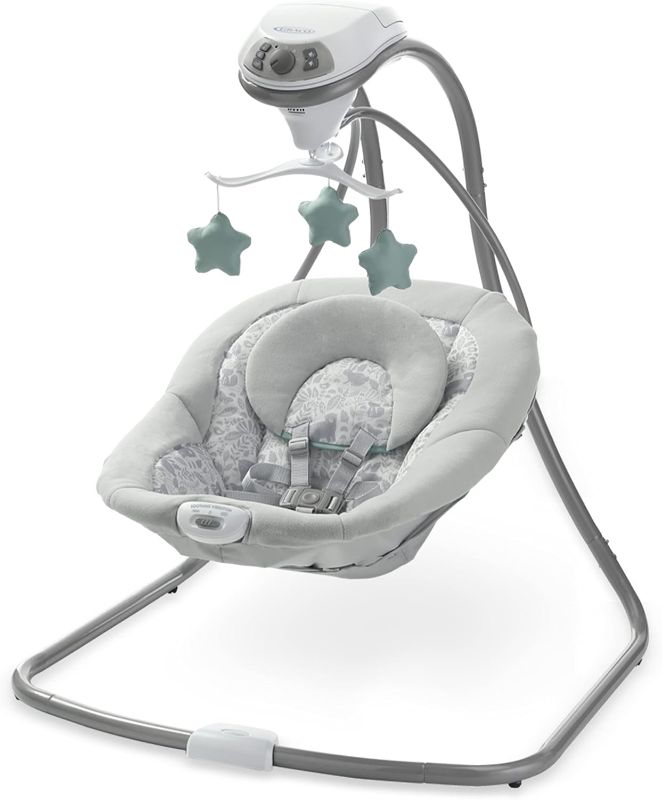 Photo 1 of ***USED - LIKELY MISSING PARTS - UNABLE TO VERIFY FUNCTIONALITY***
Graco DuetSoothe LX Infant Baby Swing and Rocker – Winslet | 1852655