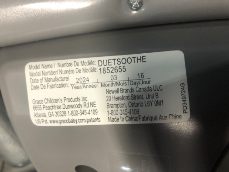 Photo 1 of ***USED - LIKELY MISSING PARTS - UNABLE TO VERIFY FUNCTIONALITY***
Graco DuetSoothe LX Infant Baby Swing and Rocker – Winslet | 1852655
