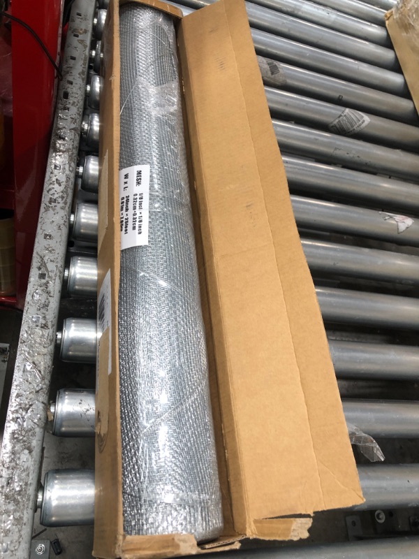 Photo 2 of 1/8 Hardware Cloth 24in. x 25ft. 27 Gauge - Hot Dip Galvanized After Welding - Fine Wire Mesh Roll Chicken Wire Fence Roll Snake Fence Galvanized Mesh for Beekeeper Screen Mesh