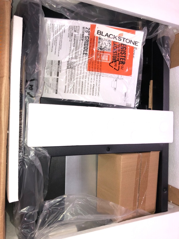Photo 1 of ***USED - LIKELY MISSING PARTS - UNABLE TO VERIFY FUNCTIONALITY***
Blackstone 2311 Iron Forged 28” Omnivore Griddle with X-Braced Hood, Powder Coated Steel, Black Powder Coated Black 28