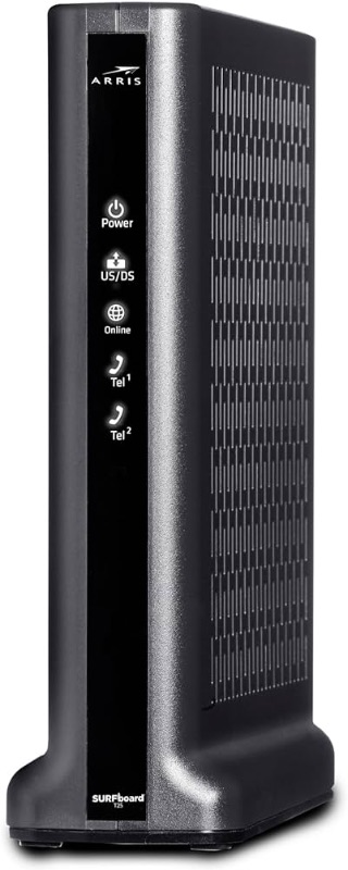 Photo 1 of ARRIS SURFboard T25 DOCSIS 3.1 Gigabit Cable Modem , Comcast Xfinity Internet & Voice , Two 1 Gbps Ports , 2 Telephony Ports , 800 Mbps Max with Xfinity Internet Plans,Black