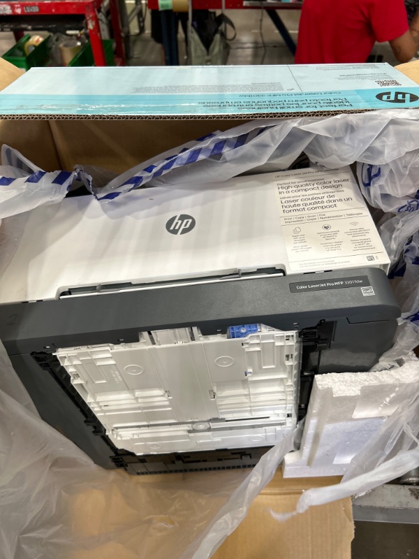 Photo 2 of (for parts) HP Color Laserjet Pro MFP 3301fdw Wireless All-in-One Color Laser Printer, Office Printer, Scanner, Copier, Fax, ADF, Duplex, Best-for-Office (499Q5F) New Version