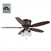 Photo 1 of 
Hampton Bay Stoneridge 52 in. Indoor/Outdoor LED Bronze Hugger Ceiling Fan with Light Kit and 5 Reversible Blades