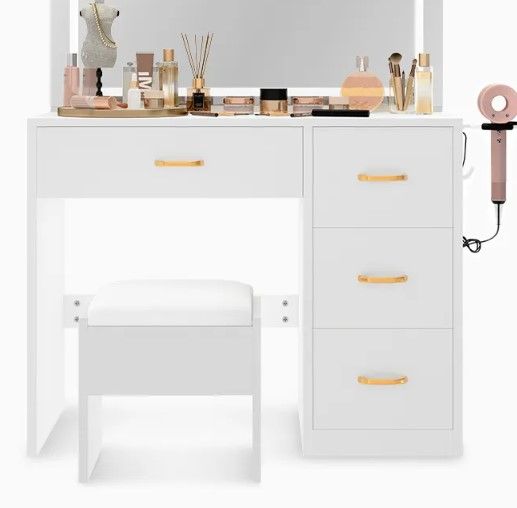 Photo 1 of 36" Modern Makeup Vanity