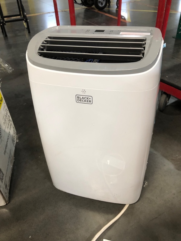 Photo 7 of ***USED - POWERS ON - UNABLE TO TEST FURTHER - NO PACKAGING - MISSING NUMEROUS PARTS - SEE PICTURES***
BLACK+DECKER 10,000 BTU Portable Air Conditioner up to 450 Sq.Ft. with Remote Control,White White 1 Count (Pack of 1)